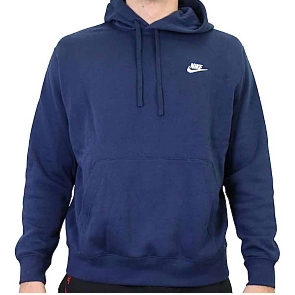 🆕- NIKE- Navy Club Fleece Hoodie. 
Size: XXL
